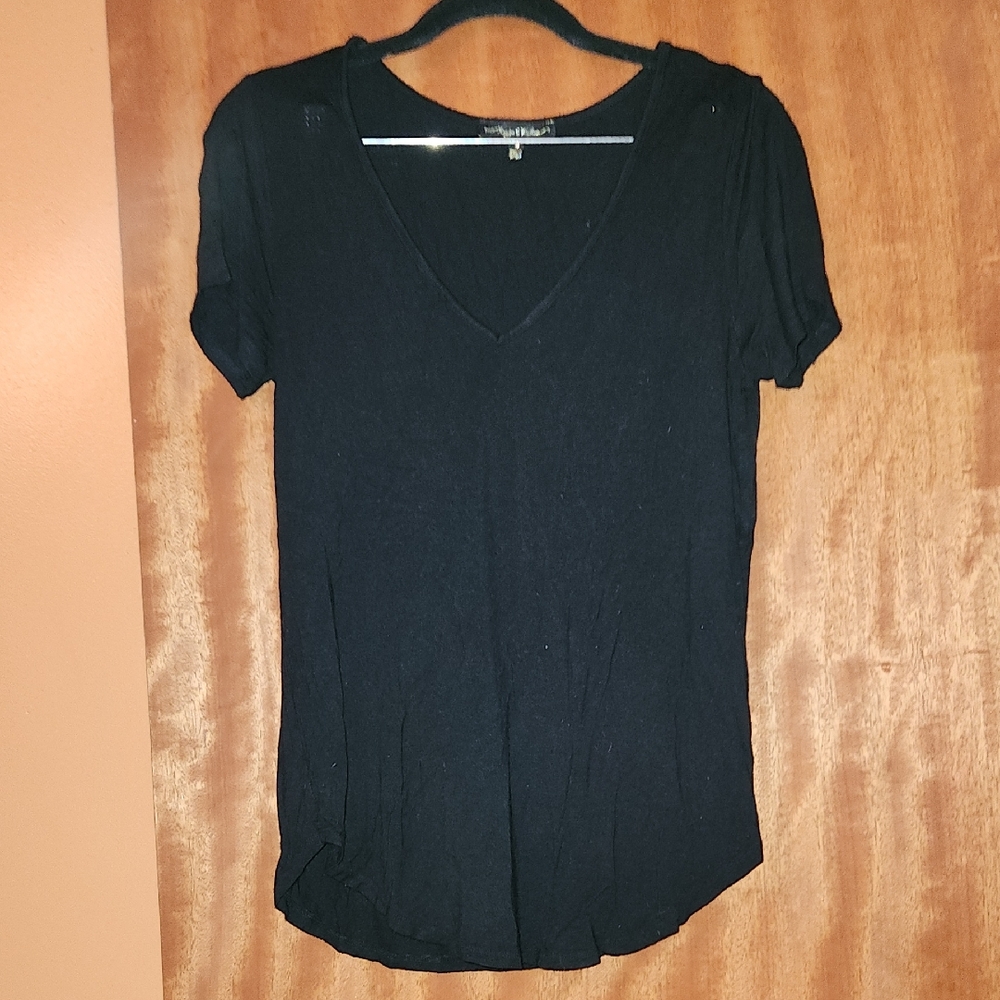 Classic Black V-Neck Women's Tee
